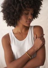 Golden ball bead bracelet