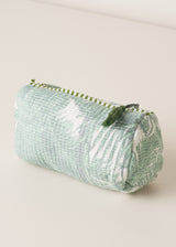 ANIKA WASH BAG - AQUA PALM
