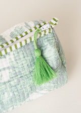 ANIKA WASH BAG - AQUA PALM