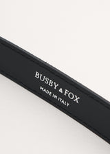 Black leather belt