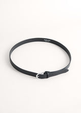 Black leather belt