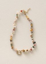 CALLEN STONE BEADED NECKLACE - MULTI