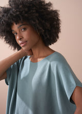 Sage aqua lightweight knit sweater