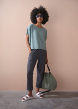 Sage aqua lightweight knit sweater