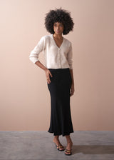 Soft textured oatmeal cardigan