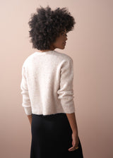 Soft textured oatmeal cardigan