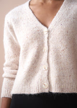 Soft textured oatmeal cardigan