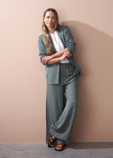 Dusky green relaxed blazer jacket