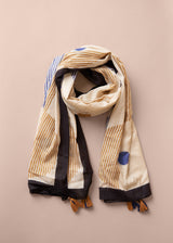HANSEL TASSEL SCARF - MUSTARD