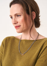 MILLY BEADED NECKLACE - GREY