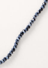 Dark blue crystal necklace
