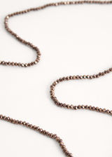 Dark bronze crystal Juli necklace
