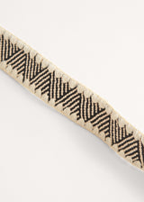Black and white monochrome belt