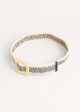 Black and white monochrome belt
