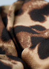 Leopard print oversized scrunchie