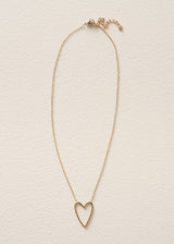 LOUANNE HEART NECKLACE - GOLD