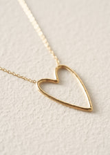 LOUANNE HEART NECKLACE - GOLD