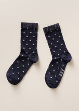 LUMI STAR LUREX SOCKS - MIDNIGHT