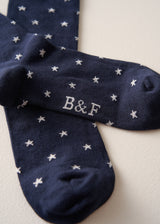LUMI STAR LUREX SOCKS - MIDNIGHT