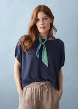 SAFFRON SATIN SCARF - MEADOW