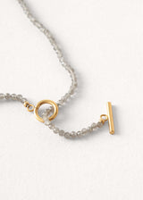 MILLY BEADED NECKLACE - GREY