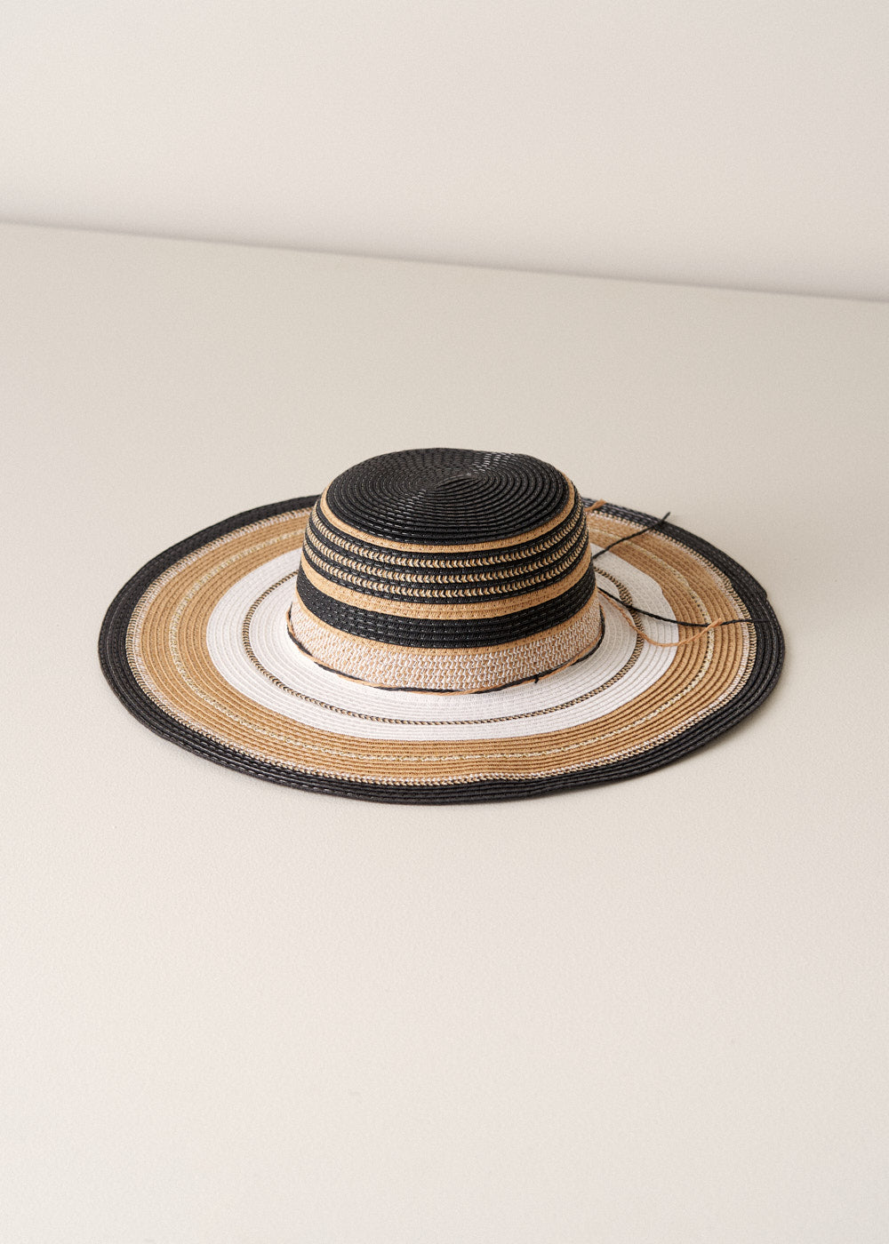 Black and Gold stripped Sunday hat Black and Gold Ladies Church Hat – Stark and Legum main image 3