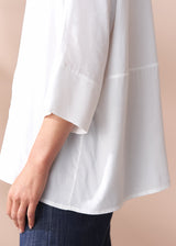 NAOMI CREPE SHIRT - WHITE