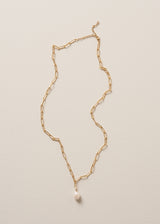 OTTILIE PEARL PENDANT NECKLACE - GOLD