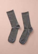 PERNILLE GLITTER SOCKS - LIGHT GREY