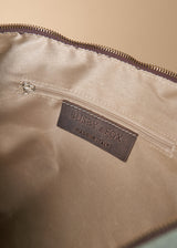 Khaki green canvas weekend bag