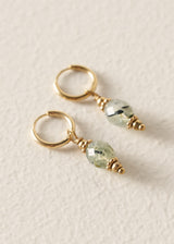 REEVE DROP HOOP EARRING - GOLD