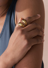 RAY DUAL RING - GOLD