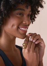 RAY DUAL RING - GOLD