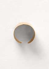 Gold hammered chunky ring