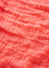 Close-up of textured pink fabric