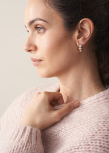 SORREL CRYSTAL HOOP EARRINGS - CLEAR