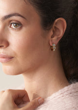 SORREL CRYSTAL HOOP EARRINGS - CLEAR