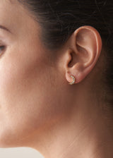 SELENE MOON STUDS - CLEAR