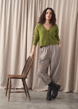 LOLLY CHECK TROUSER - NEUTRAL