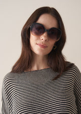 ANNA SUNGLASSES - PINK/BLACK