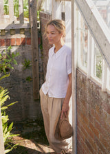 LOIS LINEN SHIRT - WHITE