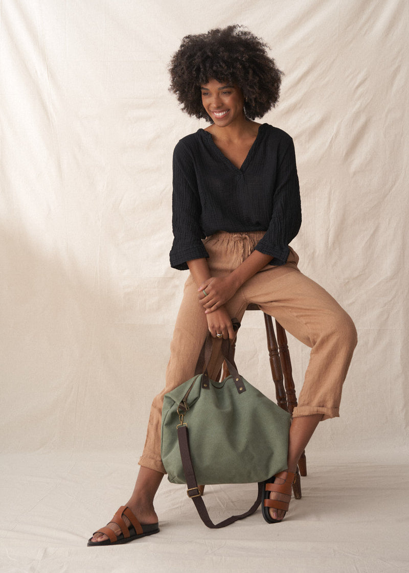 HELENA LINEN TROUSER - CAMEL