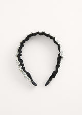 Silver crystal headband