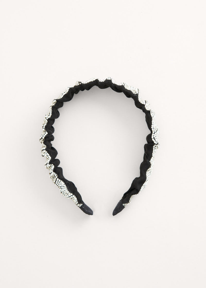 Silver crystal headband