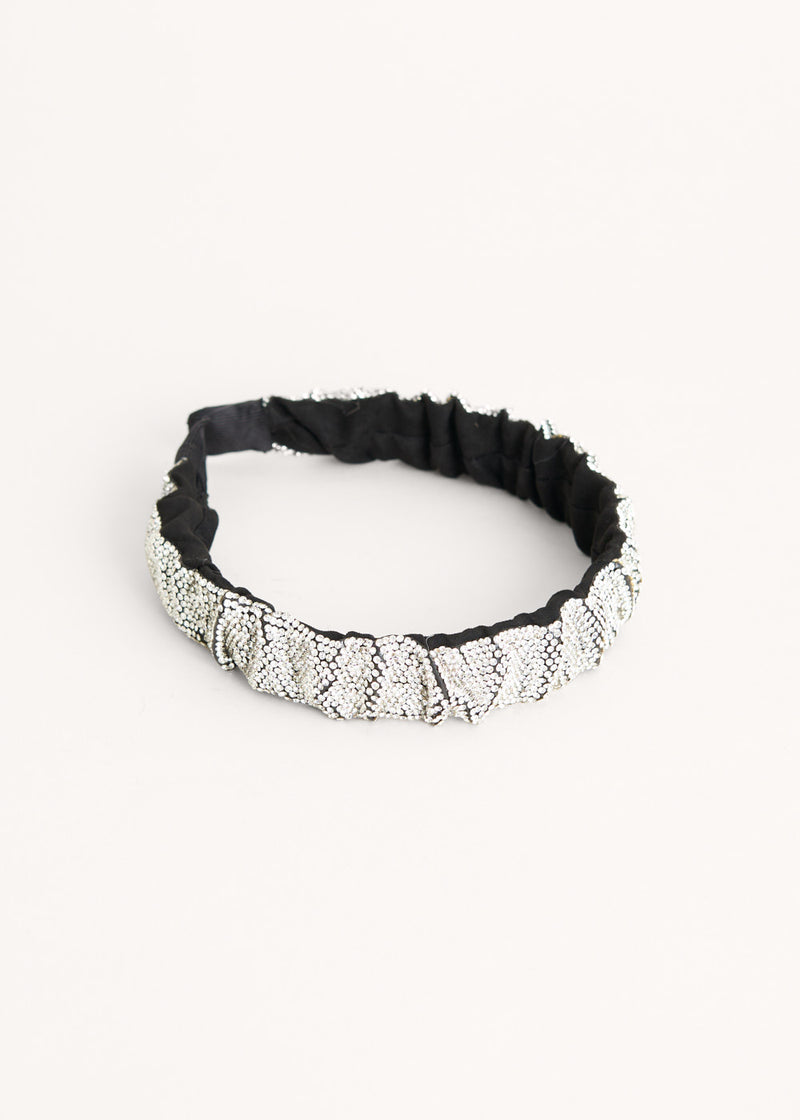 Silver crystal headband