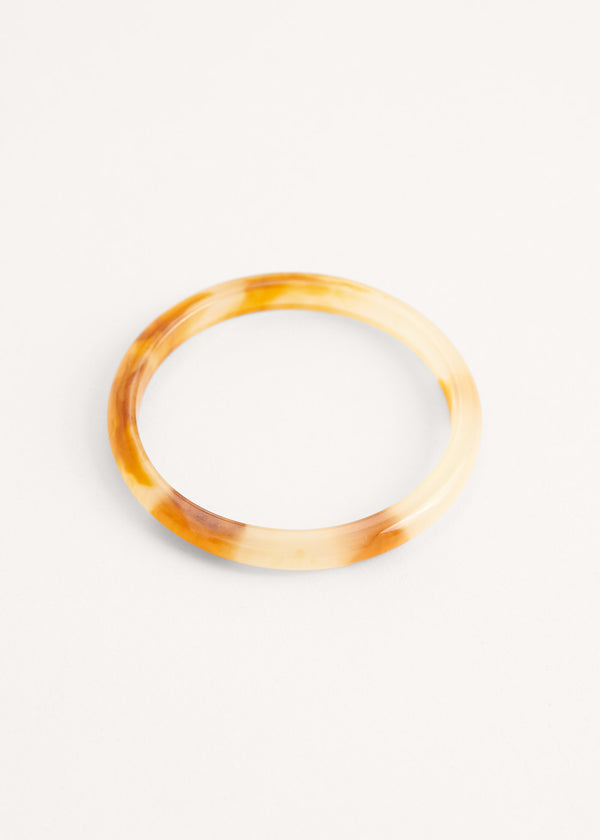 Amber resin bangle