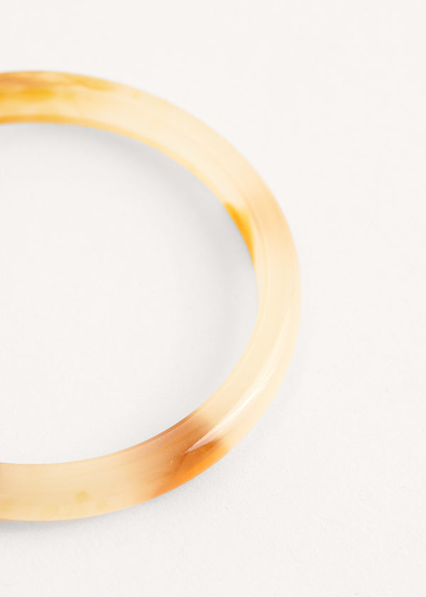 Amber resin bangle