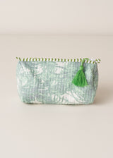 ANIKA WASH BAG - AQUA PALM