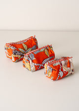 ANIKA WASH BAG - ORANGE JUNGLE