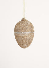 Gold glitter egg decoration